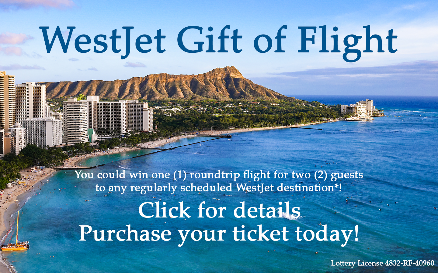 WestJet Gift Of Flight Raffle 2018 - Big Brothers Big Sisters of