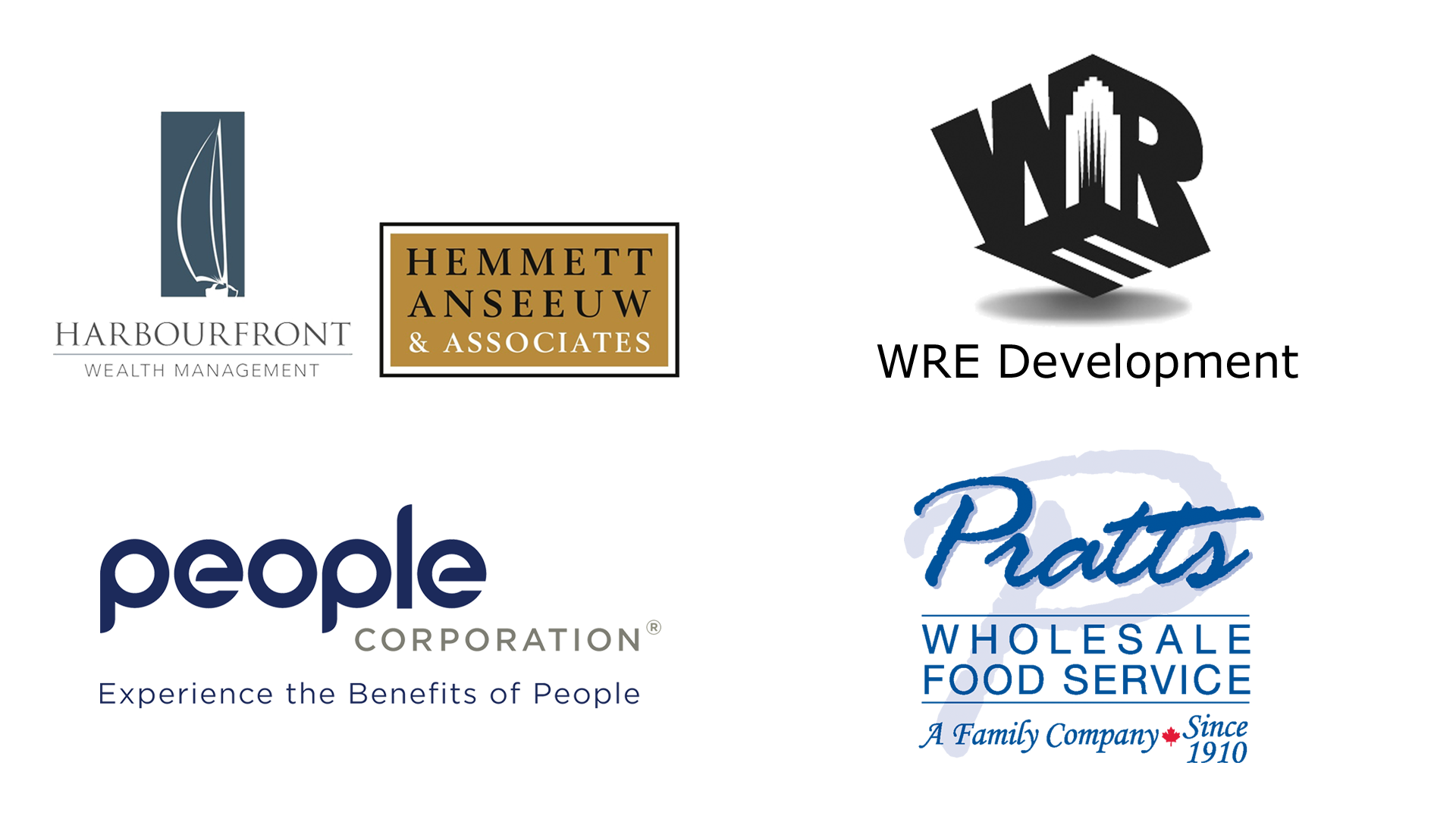 Sponsor logos for website